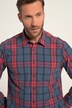 Chemise à carreaux à manches longues, coupe Modern Fit et col Kent - jusqu'au 8 XL