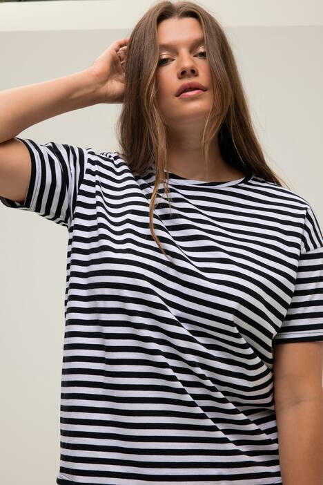 Lot de 2 t-shirts oversize à col rond et manches courtes