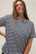 Lot de 2 t-shirts oversize à col rond et manches courtes