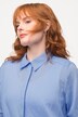 Chemisier long en lin mélangé, ligne A. Col chemise et manches 3/4.