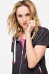 Kapuzen-Weste, oversized, Zipper, Zipptaschen
