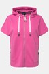 Kapuzen-Weste, oversized, Zipper, Zipptaschen