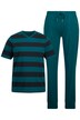 Pyžamo, domácí oblečení, OEKO-TEX, dvojdílné, tričko s proužky, dlouhé kalhoty