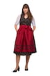 Dirndl, květy, dekorativní knoflíky, výstřih do V, bez rukávů