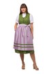 Dirndl, květy, dekorativní knoflíky, výstřih do V, bez rukávů