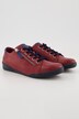 Sneakers in nappa con zip e larghezza G