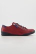 Sneakers in nappa con zip e larghezza G