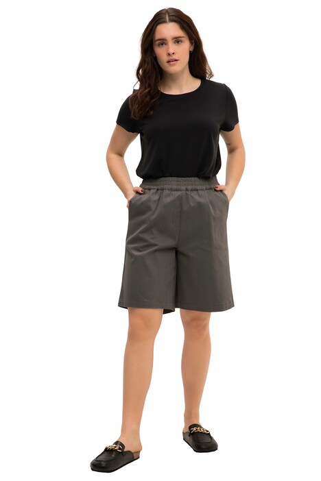 Wide Leg High Waist Bermuda Shorts