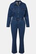 Jeans-Boilersuit, Jeans-Overall, skjortekrave, langærmet