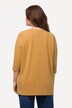 Shirt, strepen, oversized, ronde hals, 3/4 mouw, biologisch katoen