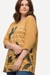Shirt, strepen, oversized, ronde hals, 3/4 mouw, biologisch katoen