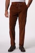 Pantaloni di velluto a coste con cintura elastica e vestibilità moderna