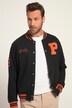 Collegejacke, Sweat, Knopfleiste
