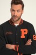 Collegejacke, Sweat, Knopfleiste