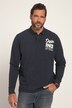 Polo shirt, long sleeve, piqué, pre-washed, breast print