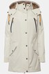 Small-fitting hooded functional jacket with hidden zipper