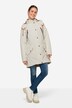 Small-fitting hooded functional jacket with hidden zipper