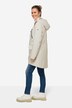 Small-fitting hooded functional jacket with hidden zipper