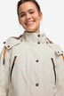 Small-fitting hooded functional jacket with hidden zipper