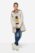 Small-fitting hooded functional jacket with hidden zipper