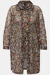Mesh-bluse, millefleur, A-linje, skjortekrage, lange ermer