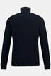 Cardigan, wolmix, patentbreisel, opstaande kraag, rits