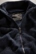 Cardigan, wolmix, patentbreisel, opstaande kraag, rits