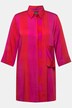 blouse, strepen, overhemdkraag, 3/4-mouwen
