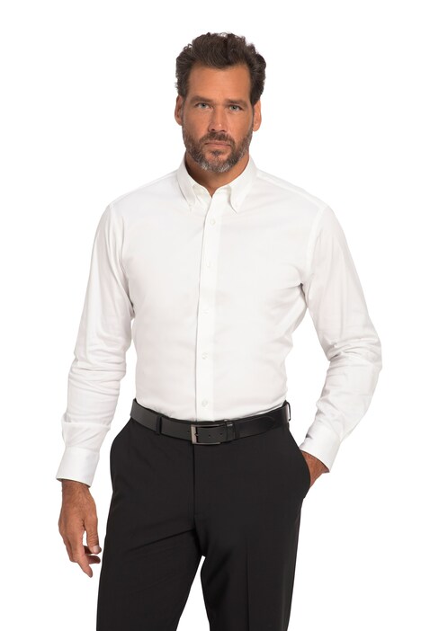 Business košile, dlouhé rukávy, límeček s knoflíky, Modern střih