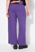 Broek, wijde pijpen, mousseline, elastische tailleband