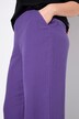 Broek, wijde pijpen, mousseline, elastische tailleband