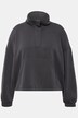 Sweatshirt, ståkrage, oversized, langermet