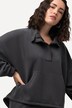 Sweatshirt, ståkrage, oversized, langermet