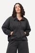 Sweatshirt, ståkrage, oversized, langermet