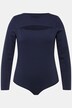 Bodysuit, cut-out, slim, lange mouwen