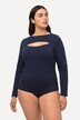 Bodysuit, cut-out, slim, lange mouwen