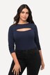 Bodysuit, cut-out, slim, lange mouwen