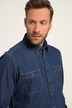 Jeans overhemd, lange mouwen, kentkraag, modern fit, tot 8 XL