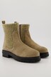 Bottines Chelsea en cuir, tricot moucheté, largeur H