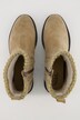 Bottines Chelsea en cuir, tricot moucheté, largeur H