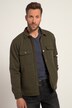 Overhemd, overshirt, outdoor, sweatstof, voering van geweven bont, lange mouwen, tot 8 XL
