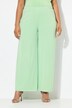 Chiffonbroek, dubbellaags, wijde pijp, elastische tailleband