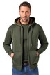 Bunda s kapucí, kolekce outdoor, tepláková, teddy podšívka, zip, do 8XL