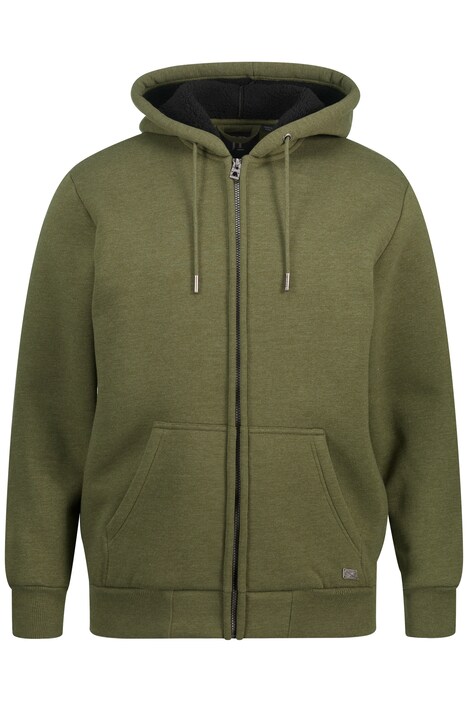 Bunda s kapucí, kolekce outdoor, tepláková, teddy podšívka, zip, do 8XL