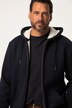 JP1880 Hoodiejacke, Outdoor, Sweatjacke, Kapuze, Teddyfutter, Zipper, bis 8 XL