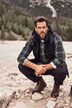 Check shirt, long sleeve, button-down collar, modern fit