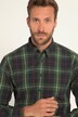 Check shirt, long sleeve, button-down collar, modern fit
