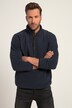 Pull camionneur Outdoor, en polaire. Col montant et patte de boutonnage.