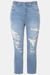 Jean Mom, coupe large à taille haute, style destroy, 5 poches