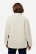 Veste réversible, matelassage/polaire bouclée, col montant, matière recyclée